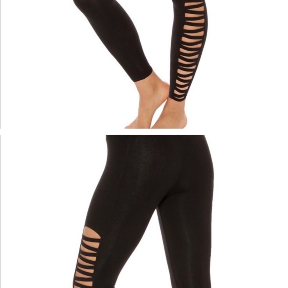 Betsy johnson criss cross leggings